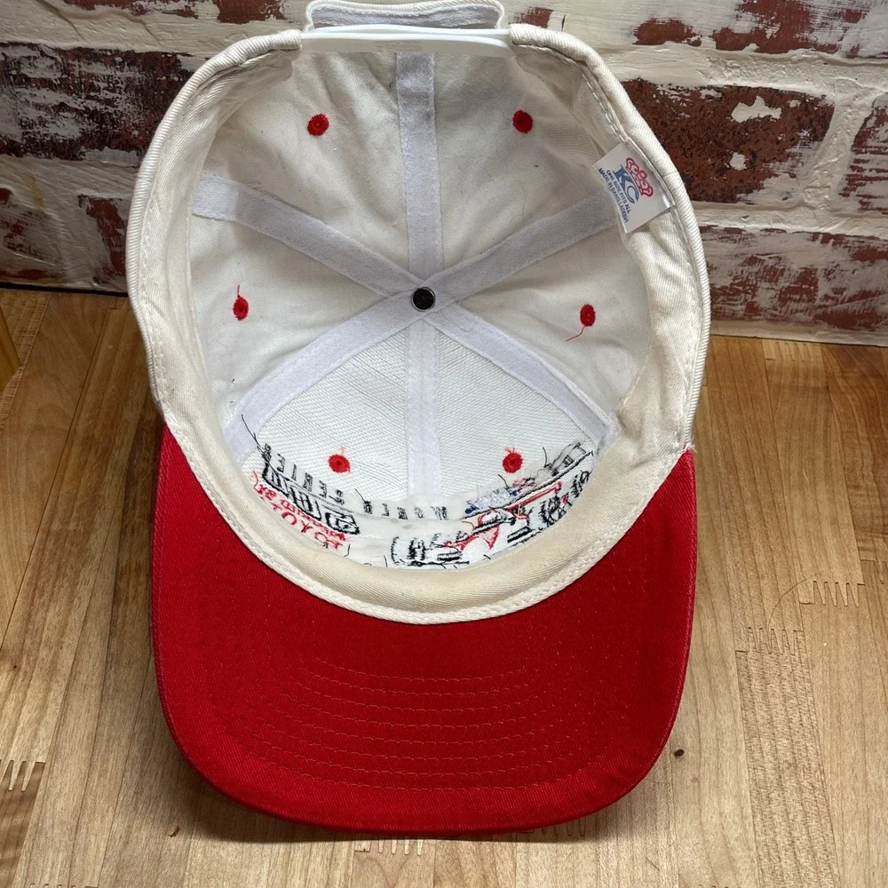 Vintage 1997 CART World Series 500 Inaugural Race Snapback Hat Toyota White Red